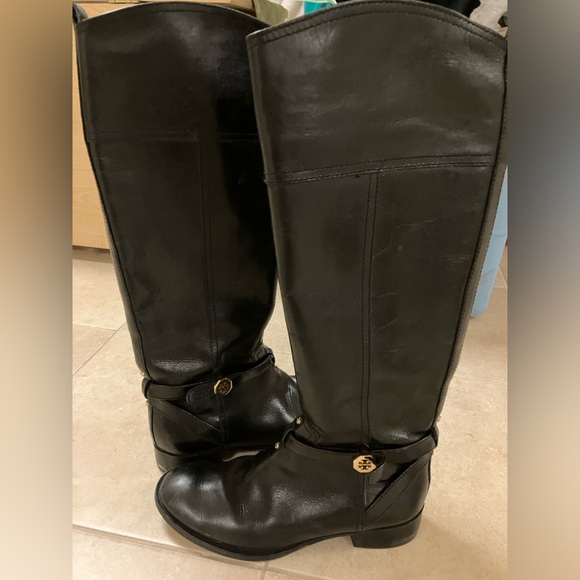 Tory Burch high black boots $80 - Picture 2 of 2